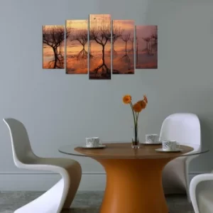 Image of 5MX-95 Multicolor Decorative MDF Painting (5 Pieces)