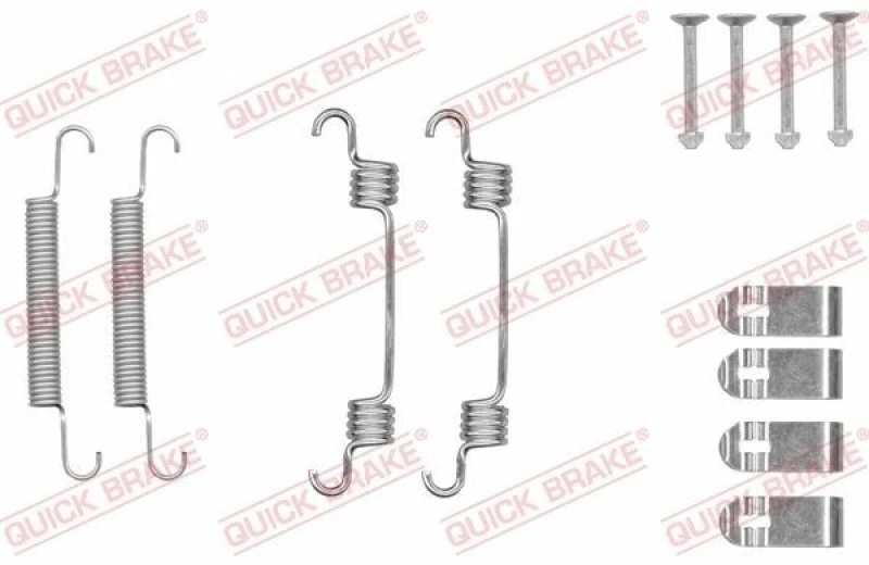 Image of QUICK BRAKE Brake shoe fitting kit QUICK BRAKE 105-0044