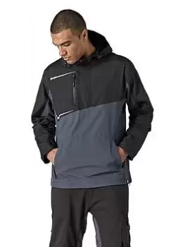 Image of Dickies Generation Overhead Waterproof Jacket - Grey/Black, Grey/Black Size M Men