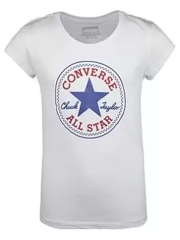 Converse Older Girls Chuck Patch T-Shirt - White