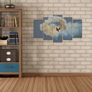 Image of 5MX-96 Multicolor Decorative MDF Painting (5 Pieces)