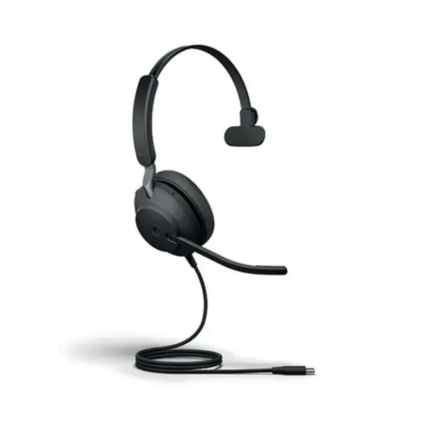 image of Jabra Evolve2 40 SE Monaural Wired Headset USB-A MS Teams Certified 24189-899-999