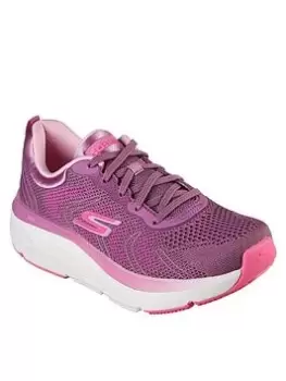 Image of Skechers Max Cushioning Delta Trainers - Pink, Size 4, Women