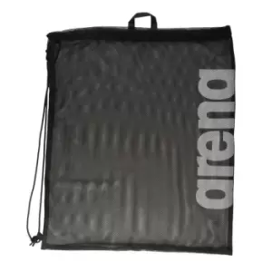 Image of Arena Swim Team Mesh Drawstring Bag (One Size) (Black/White)