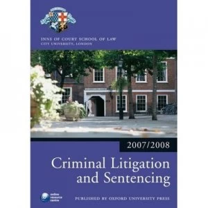 Image of Criminal Litigation and Sentencing by The City Law School Paperback