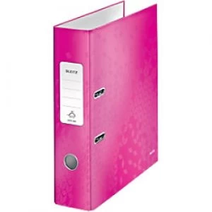 image of Leitz 180° WOW Lever Arch File 80 mm Laminated Cardboard A4 Pink