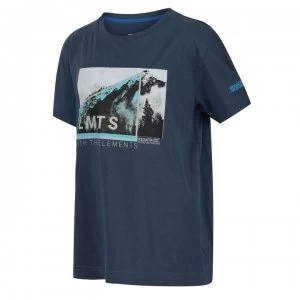 Image of Regatta Bosley III Cotton T-Shirt - Dark Denim