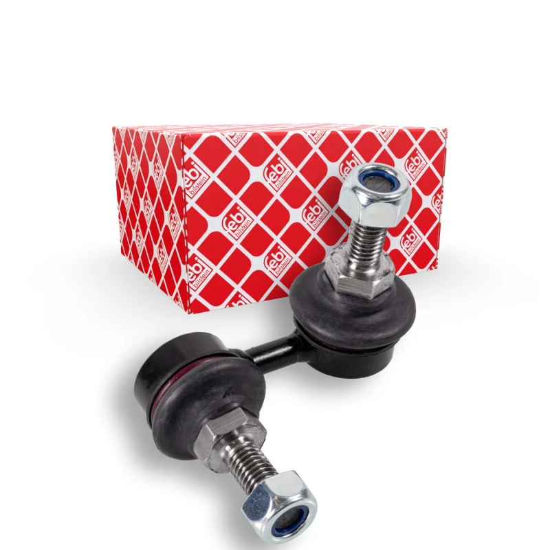 Image of FEBI BILSTEIN 172733 Anti-roll bar link ProKit Front Axle Left Steel Link Stabiliser (3229)