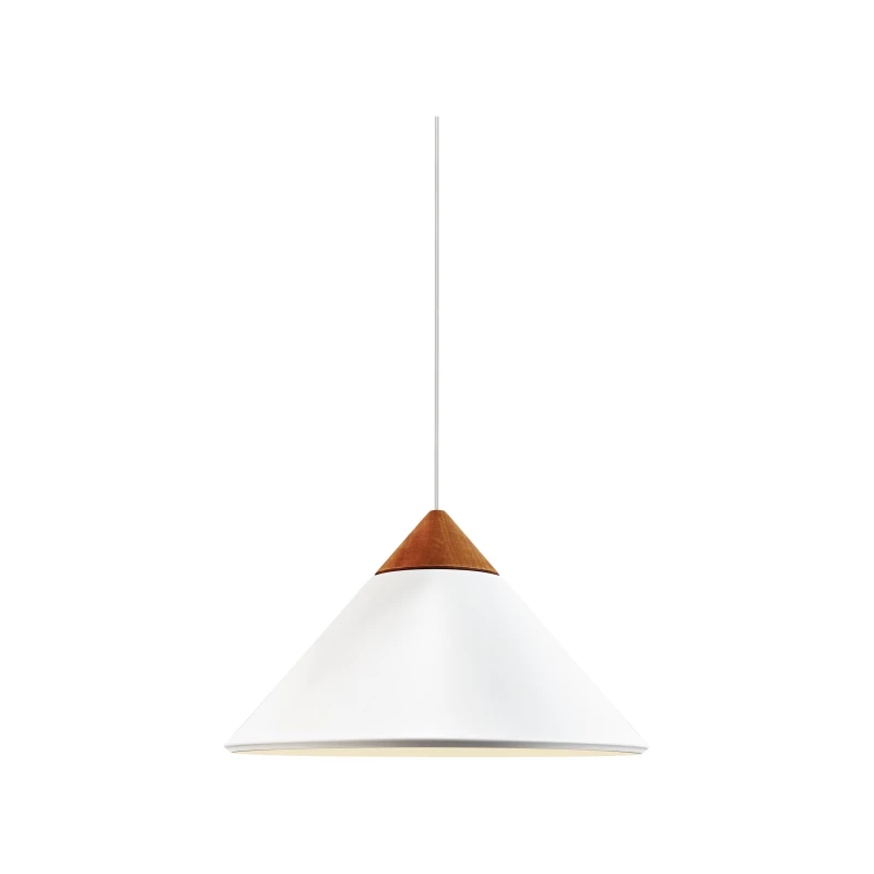Image of Nordlux Kinto Indoor Pendant Light White Metal E27 Wood - Mains Powered, IP20 White Unisex