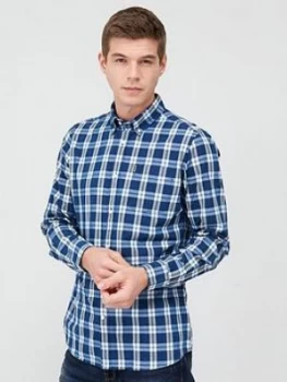 Image of Barbour Indigo 8 Check Shirt - Blue