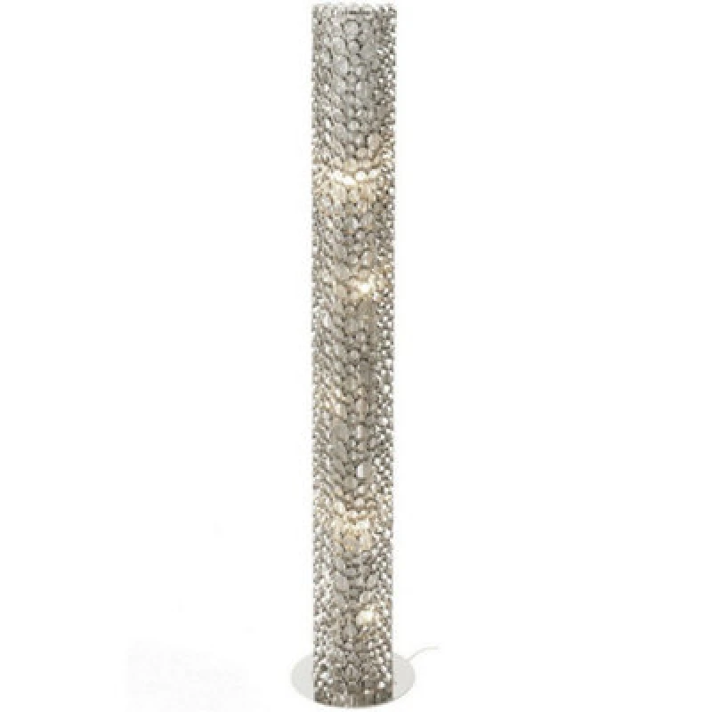 Image of Buttercup Farm Venus Tube G9 40W Standard Lamp - Iron - L25 X W25 X H152cm - Silver