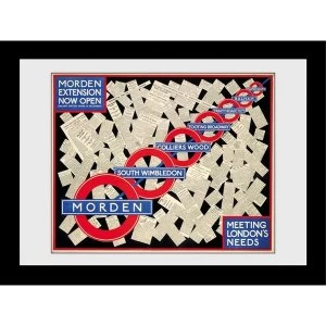 image of Transport For London Morden 60 x 80 Extension Framed Collector Print