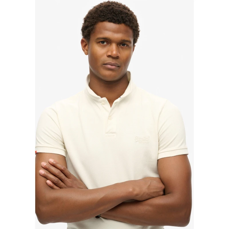 Image of Superdry Mens Short Sleeve Polo Shirt White male Large