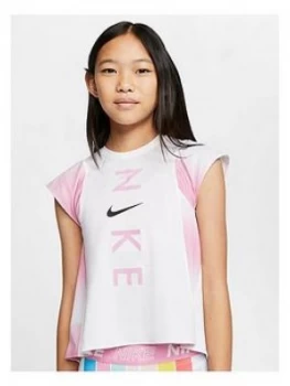 image of Nike Girls Instacool Heat Reactive T-Shirt - Pink