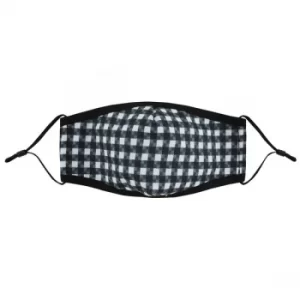 Image of Gingham Print Face Mask