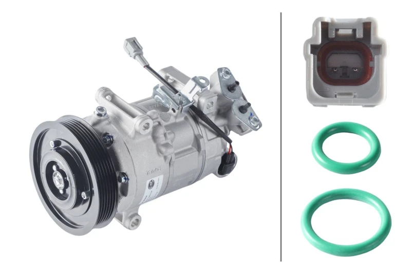 Image of HELLA Air conditioning compressor HELLA 8FK 366 200-681