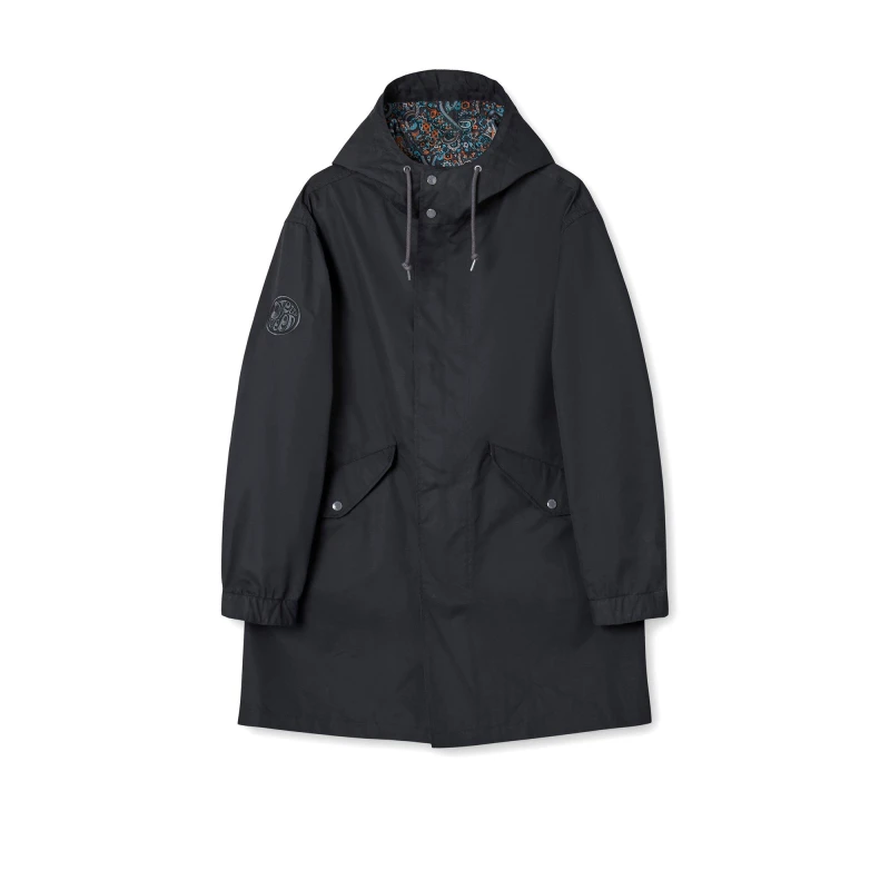 Image of Pretty Green Mens Walker Oversized Parka Black male Small