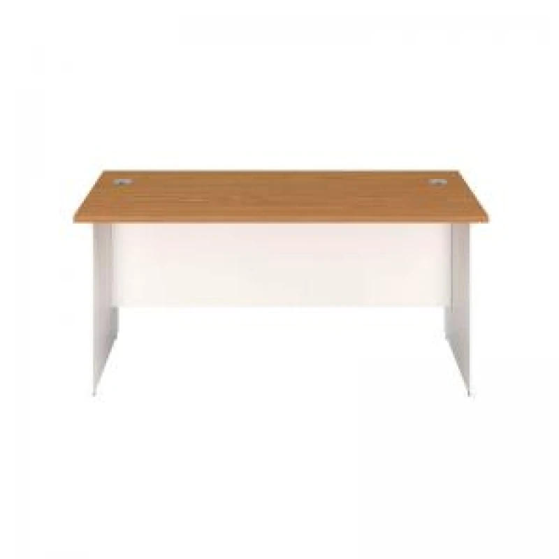 Image of Jemini Rectangular Panel End Desk 1200x800x730mm Nova Oak KF804666
