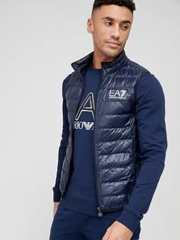 Image of EA7 Emporio Armani Core ID Logo Padded Gilet - Navy Size XL Men