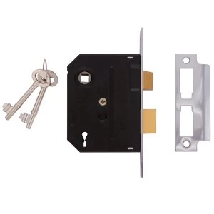 Image of Union 2295 2 Lever Mortice Sashlock Chrome Finish 76mm 3" Visi