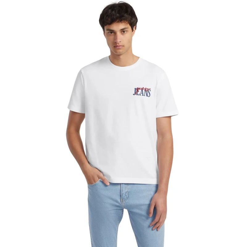 Image of Guess T-Shirt with logo Guess Blanc Male S