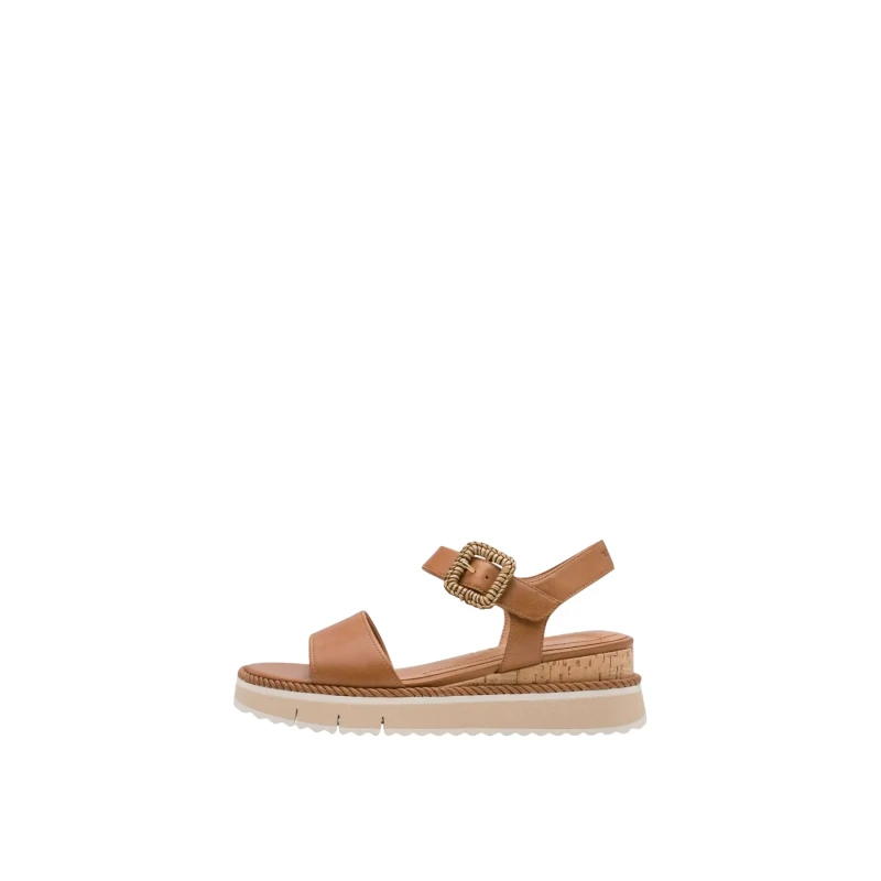 Image of tamaris Womens leather wedge sandals Tamaris Marron Female 36