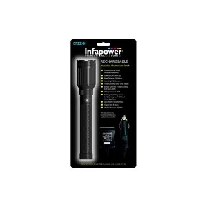 Image of Infapower Precision Aluminium Rechargeable Torch Waterproof Cree LED 3 Watt 120 Lumens