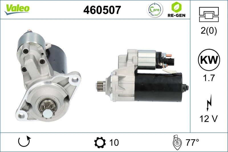 Image of Starter motor VALEO 460507