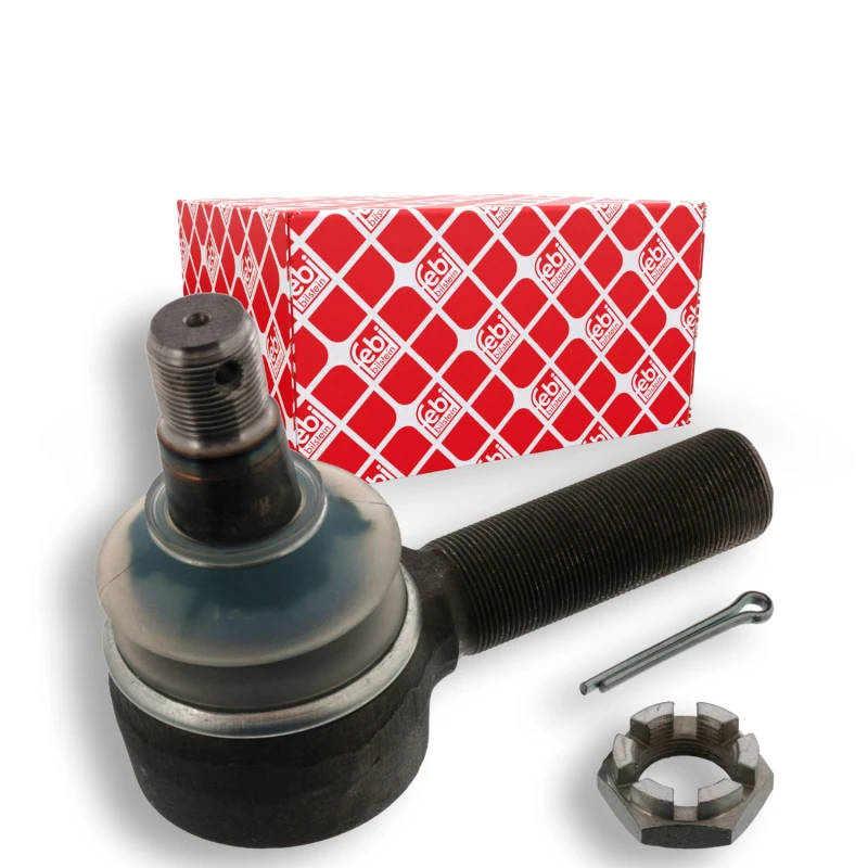 Image of FEBI BILSTEIN 09985 Track rod end OE Turbo NEW, Front Axle Right, with crown nut Tie Rod End (914)
