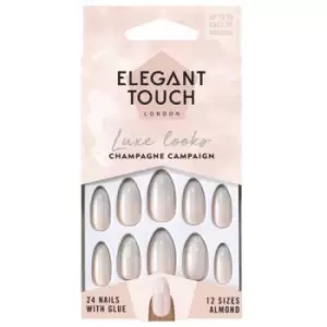 image of Elegant Touch Luxe Looks Nails With Glue Short Stiletto Limited Ed Ultra