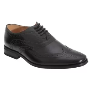 image of Goor Boys 5 Eye Brogue Oxford Shoes (1 UK) (Black)