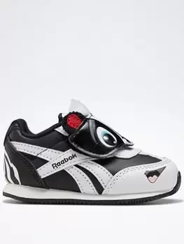 Image of Reebok Royal Classic Jogger 2 Kc Shoes, Black/White, Size 5.5 Younger