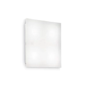 Image of Flat 4 Light Indoor Medium Flush Light White