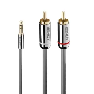 Image of Lindy 1M PHONO AUDIO CABLE, CROMO LINE