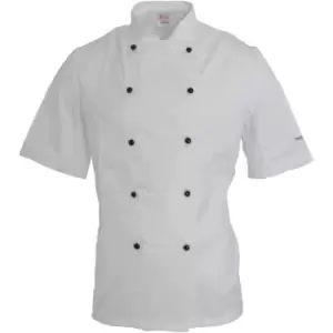 Image of Dennys AFD Adults Unisex Thermocool Chefs Jacket (XL) (White) - White