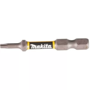Image of Makita Impact Premier Double Torsion Torx Screwdriver Bits T10 50mm Pack of 2