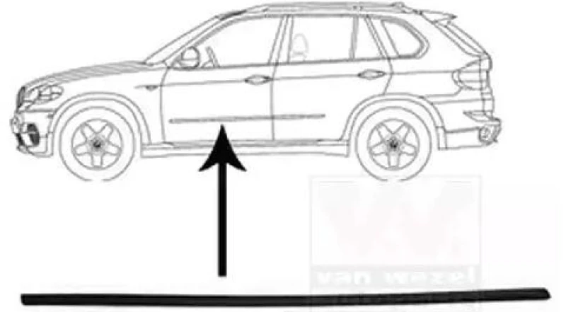 Image of VAN WEZEL 0689423 Moldings Trim-/Protection Strip,door (1005)