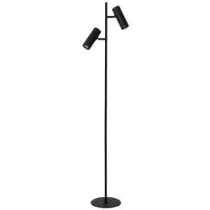 Image of Lucide CLUBS - Floor Lamp - 2xGU10 - Black