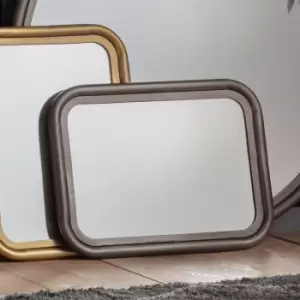 Image of Gallery Interiors Eindhoven Mirror Zinc Wall Mirror - Discontinued / Small