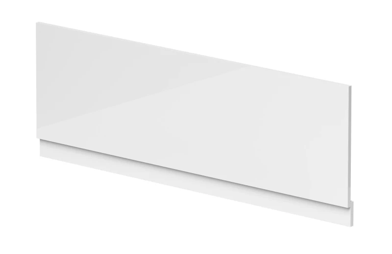 Image of Balterley MDF Bath Front Panel & Plinth - 1600mm - Gloss White White Unisex