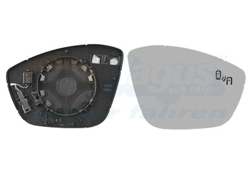 Image of VAN WEZEL Wing mirror glass VAN WEZEL 4089836