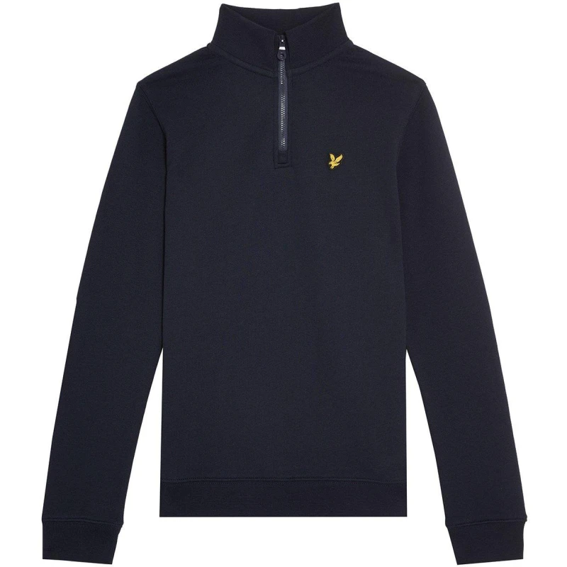 Image of Lyle and Scott quarter Zip Fleece Juniors - Blue Blue 5 - 6 Years