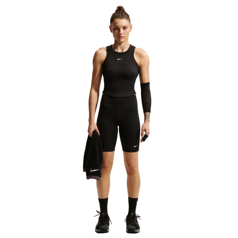 Image of Soft fabric womens shorts Nike One Noir Female XS