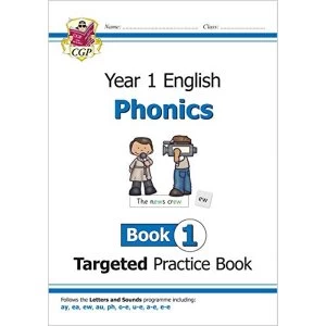 Image of KS1 English Targeted Practice Book: Phonics - Year 1 Book 1 by CGP Books (2018, Paperback)
