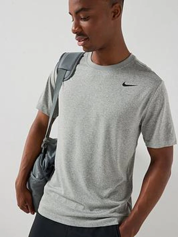 Image of Nike Dri-FIT Legend Mens Fitness T-Shirt - Grey Male S