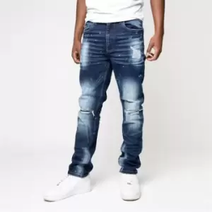 image of Firetrap Mens Tapered Jean - Blue