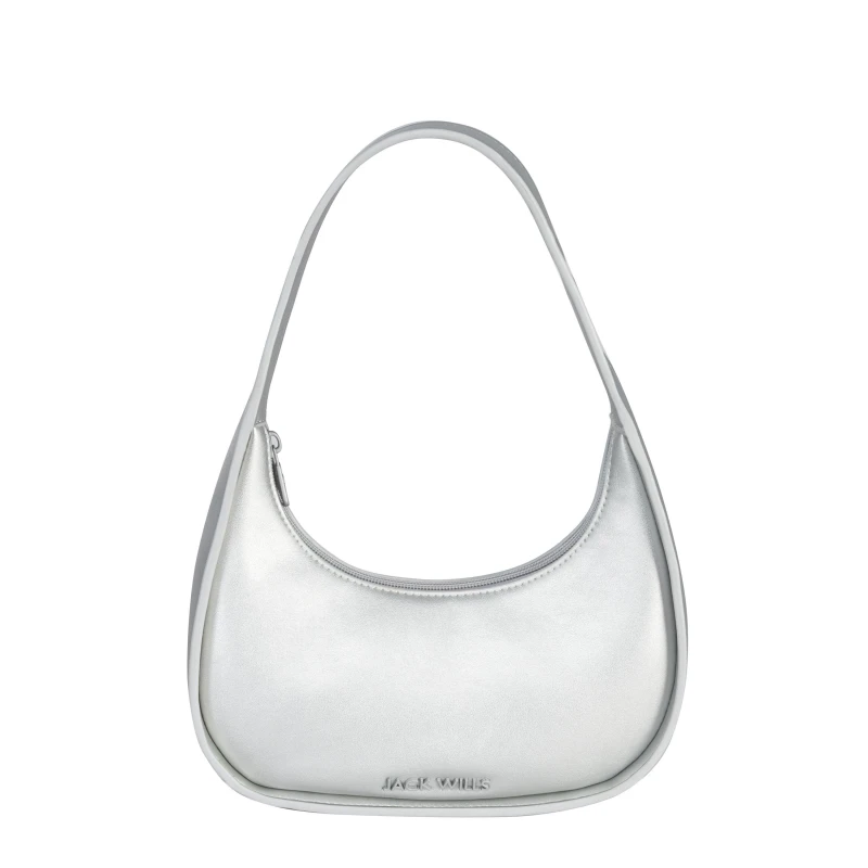 Image of Jack Wills Wide Strap Shoulder Bag - Silver Silver One Size