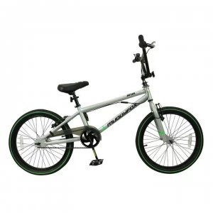 image of Muddyfox Atom BMX Bike - Grey/Green