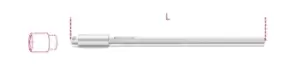 Image of Beta Tools 1281PB 1/4" Square Drive Socket Holder 175mm 012810293
