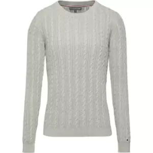 Image of Tommy Hilfiger Pascalino Cable Sweater - Grey
